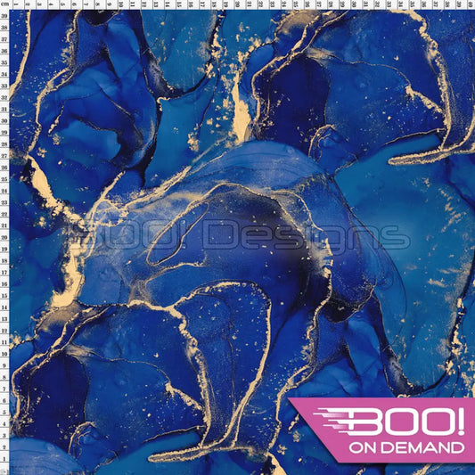 Spandex Ink Ethereal Cobalt Fabric