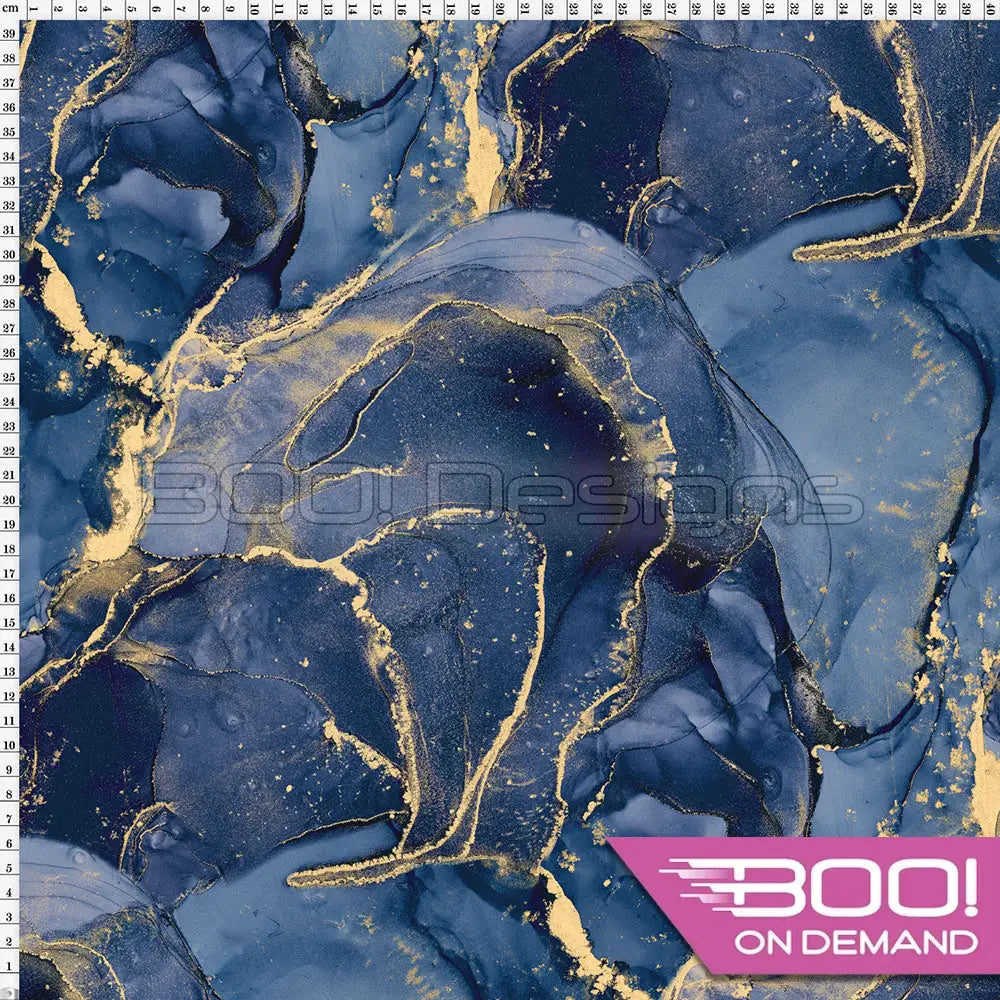 Spandex Ink Ethereal Navy Fabric