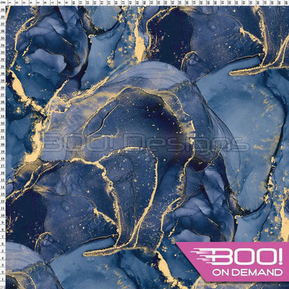 Spandex Ink Ethereal Navy Fabric