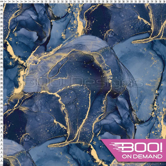 Spandex Ink Ethereal Navy Fabric
