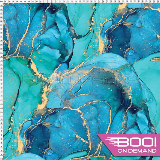 Spandex Ink Ethereal Ocean Fabric