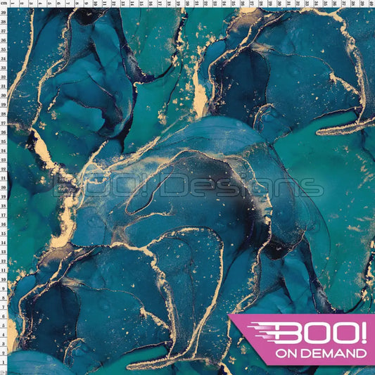 Spandex Ink Ethereal Teal Fabric