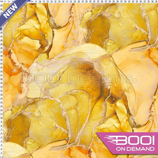 Spandex Ink Ethereal Yellow Fabric