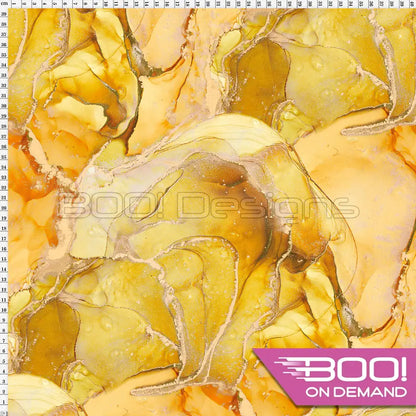 Spandex Ink Ethereal Yellow Fabric