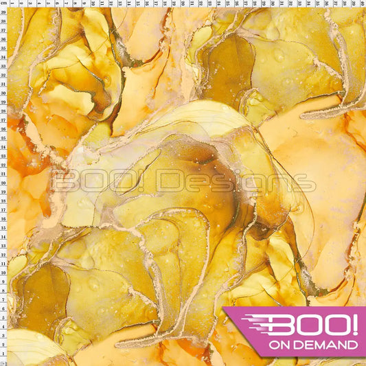 Spandex Ink Ethereal Yellow Fabric