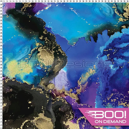 Spandex Ink Space Purple Fabric