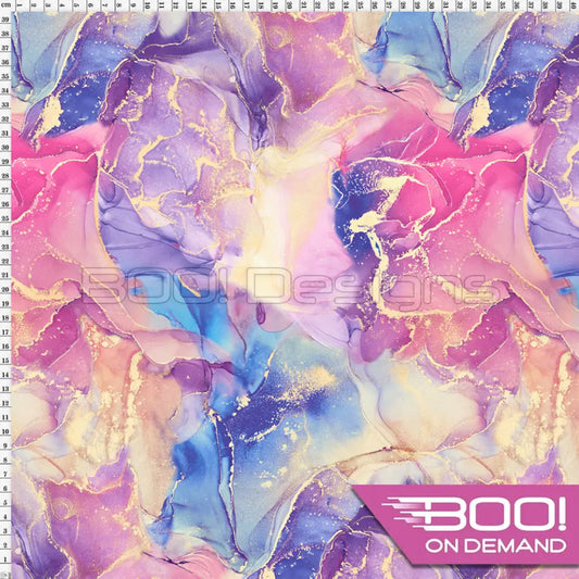 Spandex Ink Tranquillity Pastel Fabric