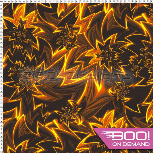 Spandex Jet Flame Fabric