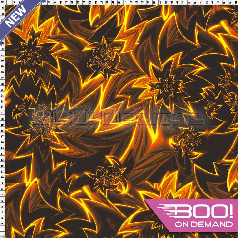 Spandex Jet Flame Fabric