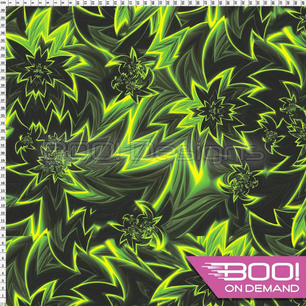 Spandex Jet Green Fabric
