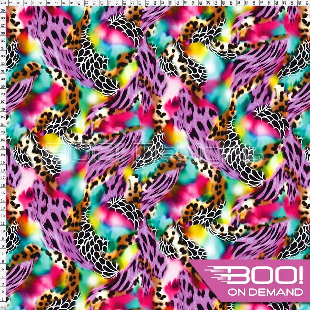 Spandex Jungle Swirl Fabric
