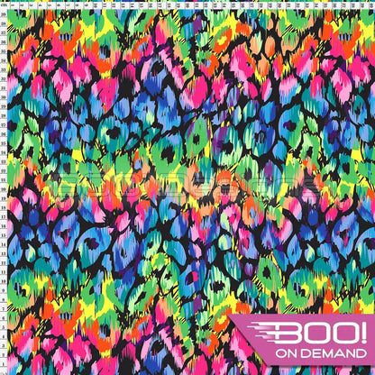 Spandex Jungleam Black Fabric