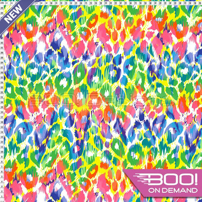 Spandex Jungleam White Fabric