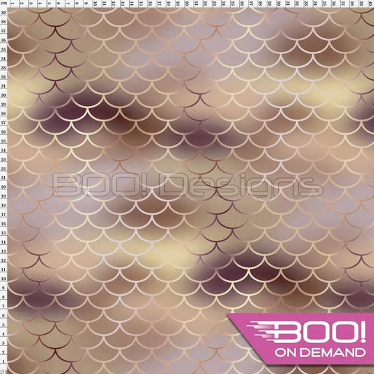 Spandex Koi Autumn Fabric