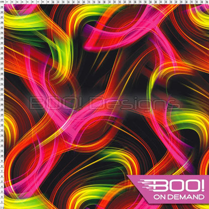 Spandex Laser Pink Yellow Fabric