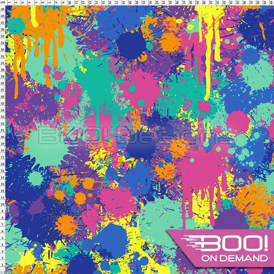 Spandex Lion Splat Multi Fabric