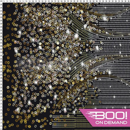 Spandex Lover Border Black Fabric