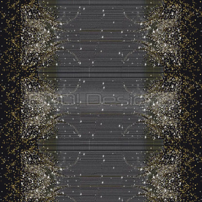 Spandex Lover Border Black Fabric