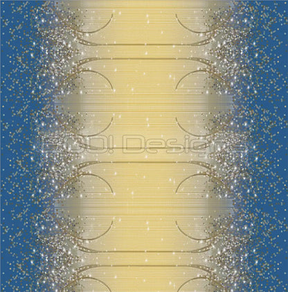 Spandex Lover Border Gold Fabric