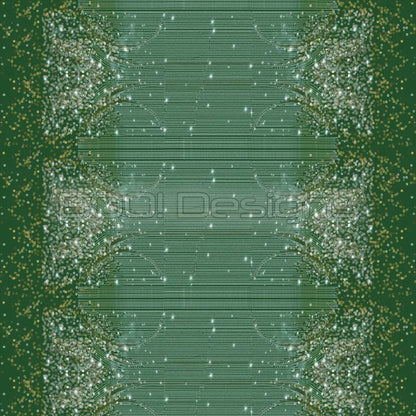 Spandex Lover Border Green Fabric