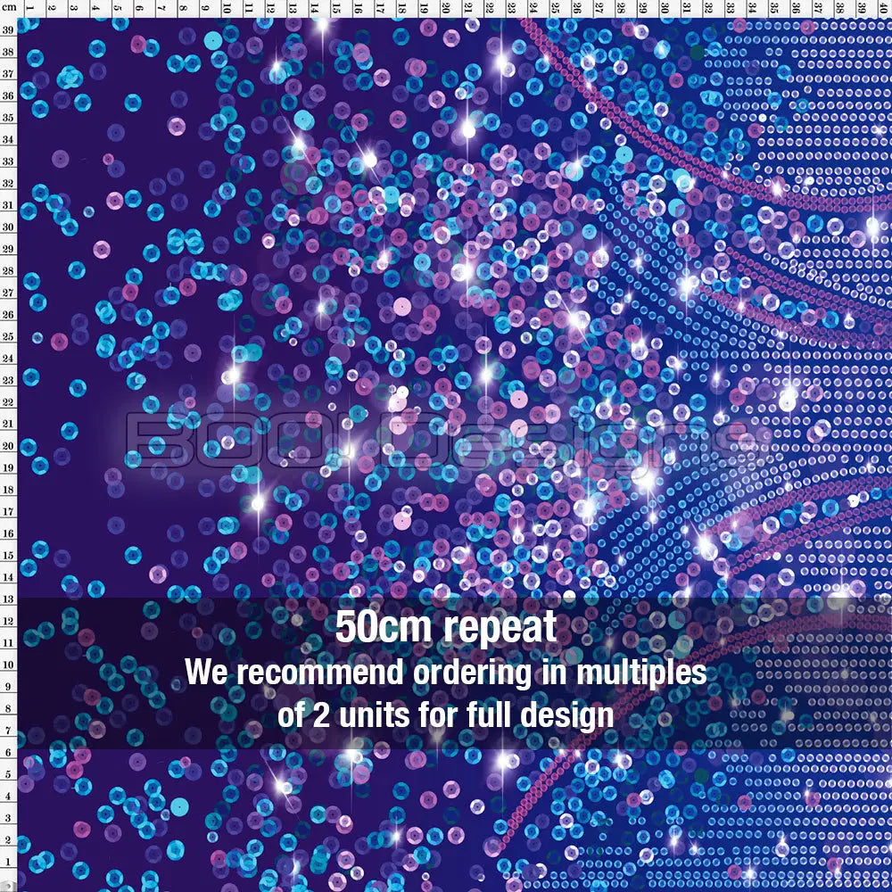 Spandex Lover Border Midnight Fabric