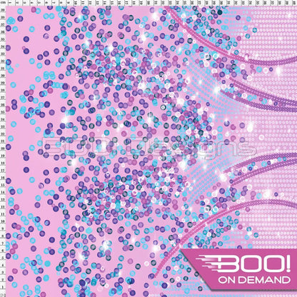 Spandex Lover Border Pink Fabric