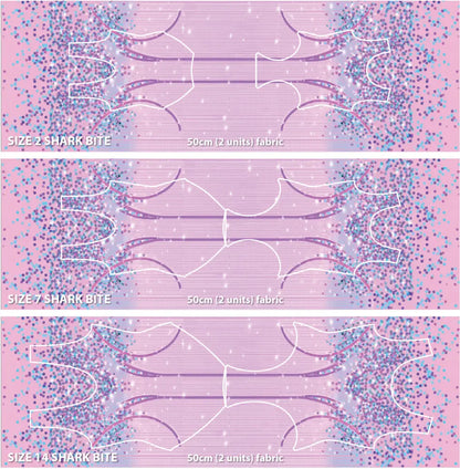Spandex Lover Border Pink Fabric