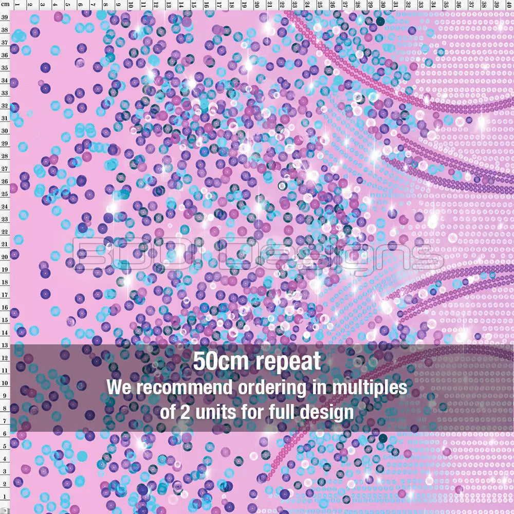 Spandex Lover Border Pink Fabric