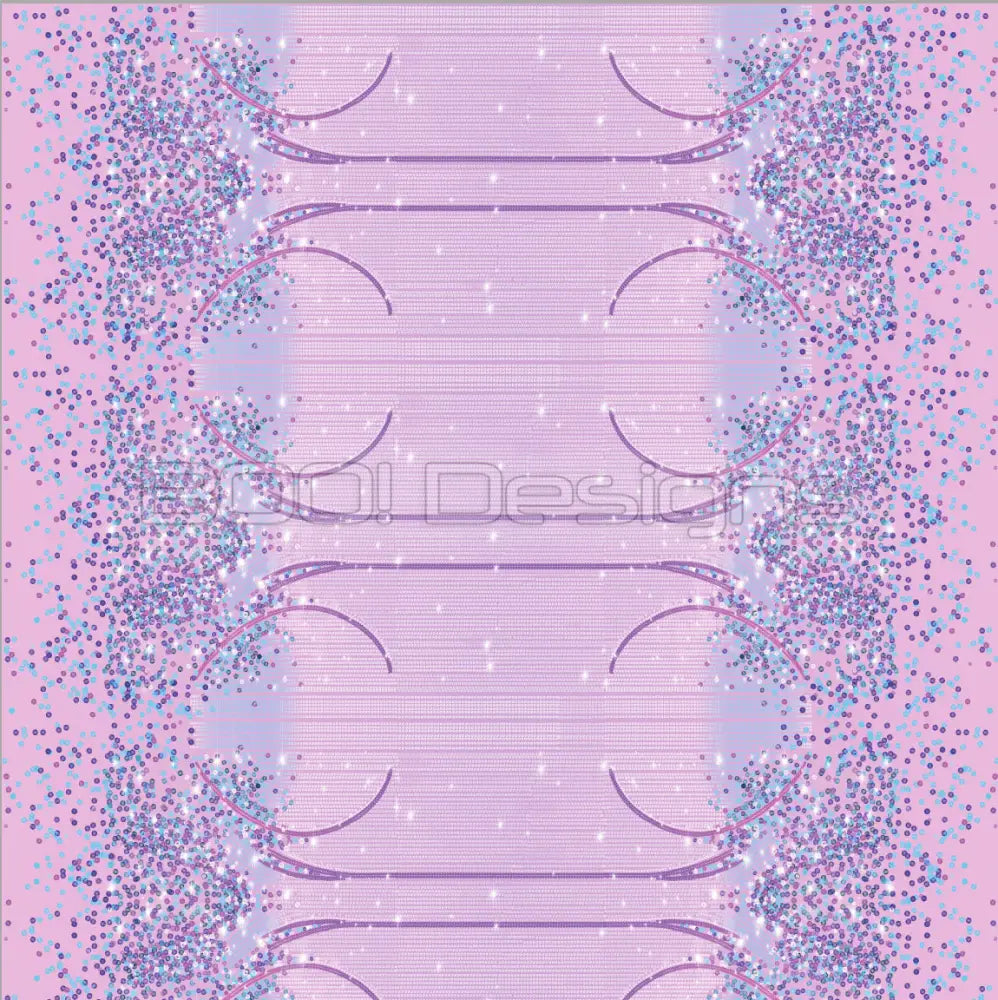 Spandex Lover Border Pink Fabric