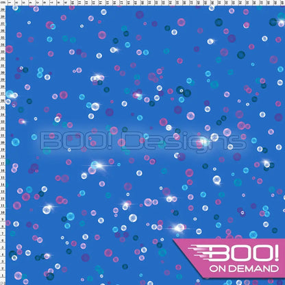 Spandex Lover Sequins Blue Fabric