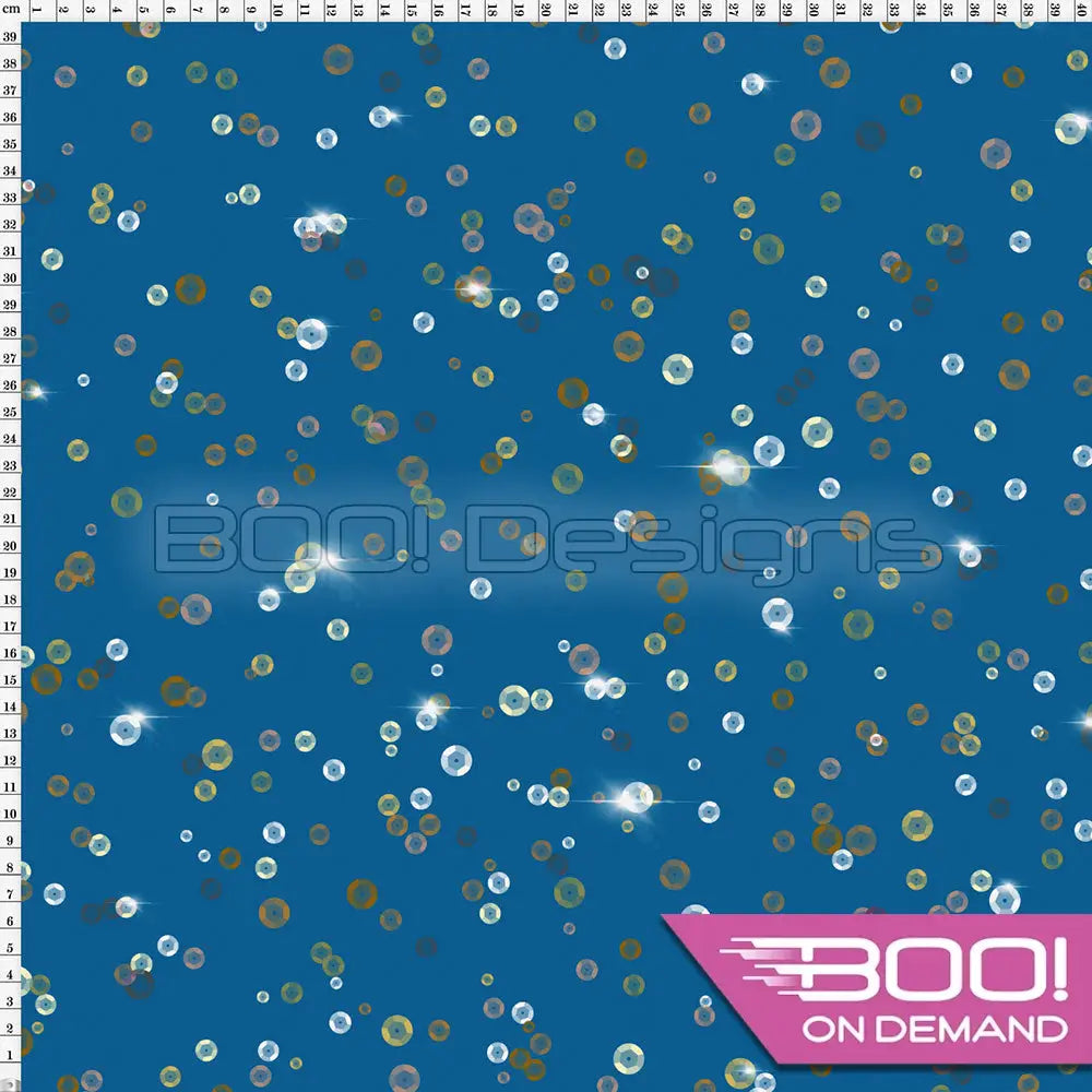 Spandex Lover Sequins Gold Fabric