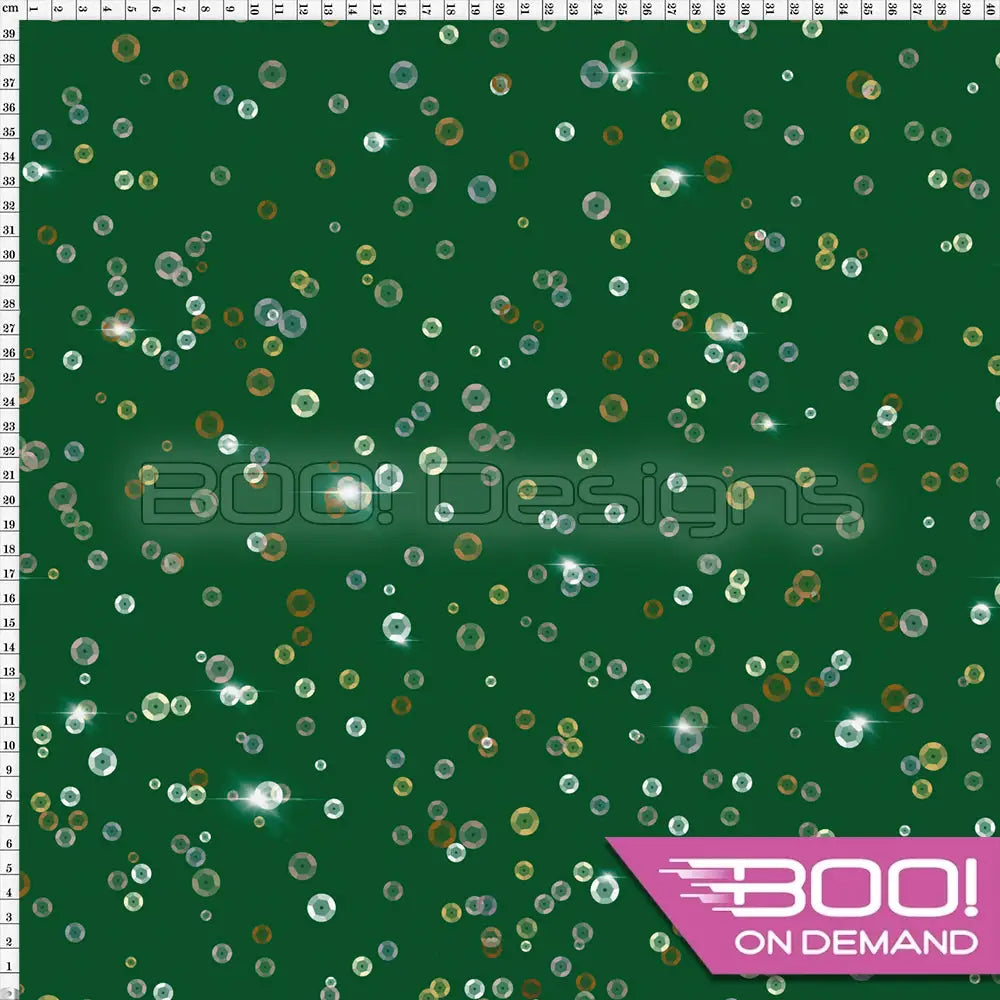 Spandex Lover Sequins Green Fabric