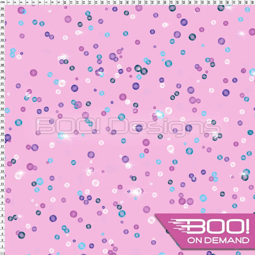 Spandex Lover Sequins Pink Fabric