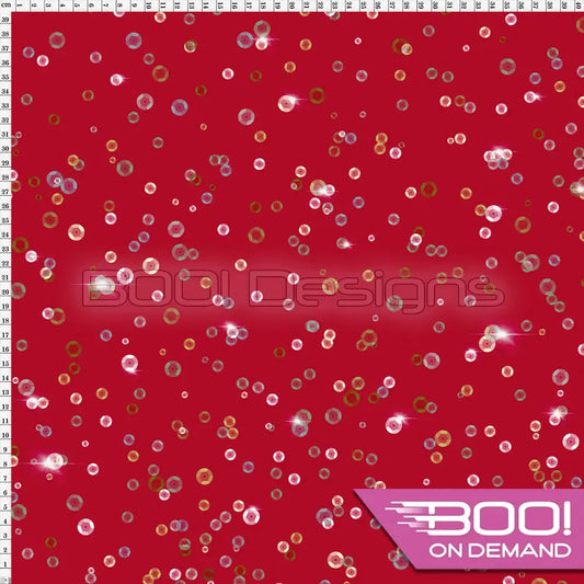 Spandex Lover Sequins Red Fabric