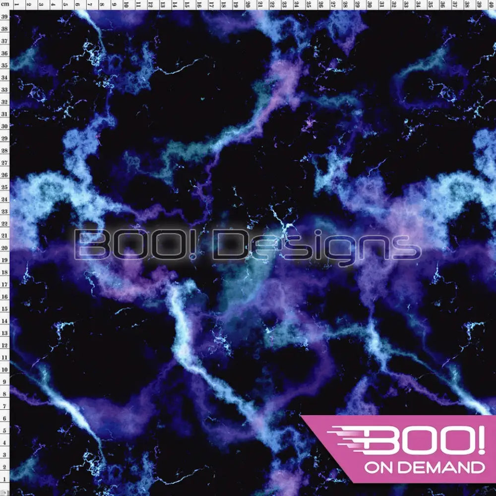 Spandex Marble Lightning Purple Fabric