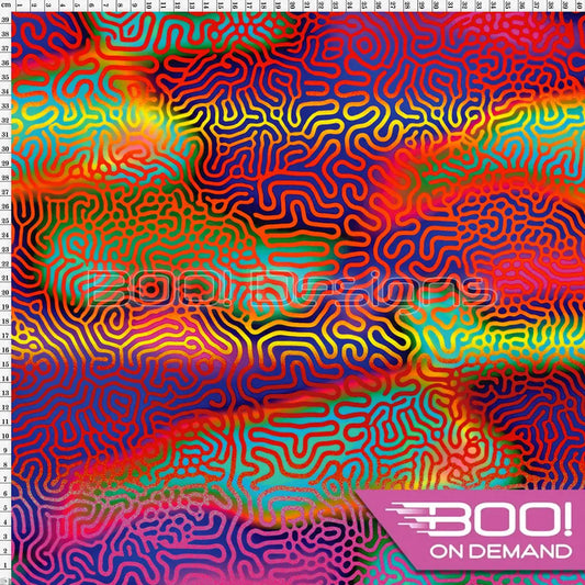 Spandex Maze Haze Pink Fabric