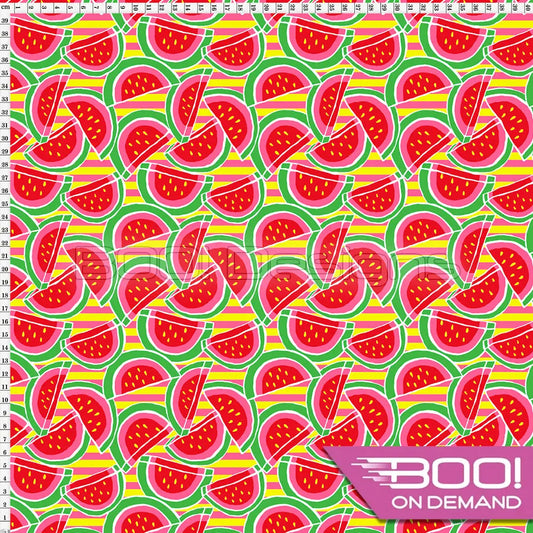 Spandex Melony Red Pink Yellow Fabric