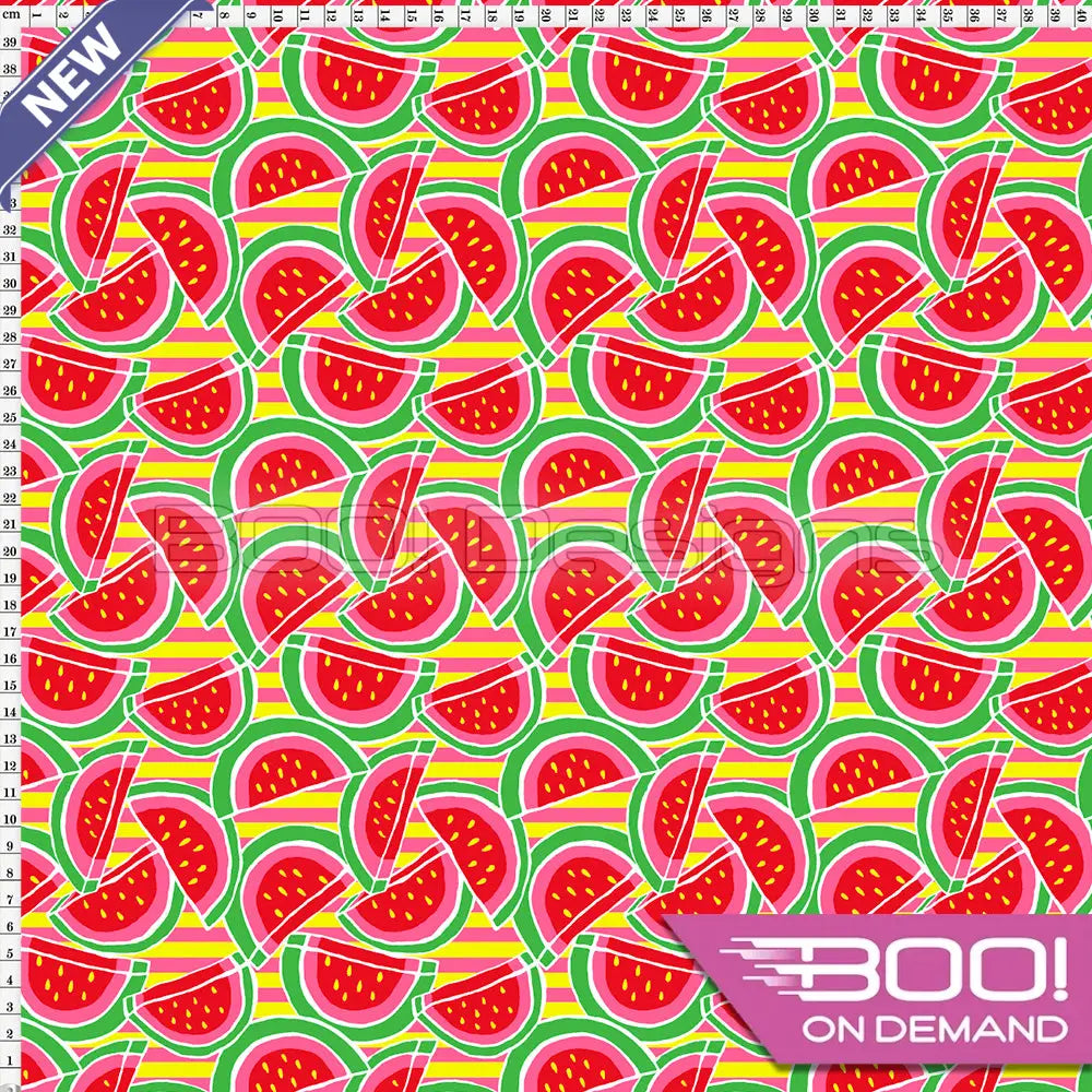 Spandex Melony Red Pink Yellow Fabric