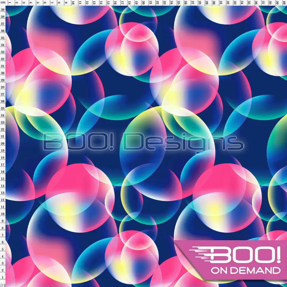 Spandex Mermaid Bubbles Fabric