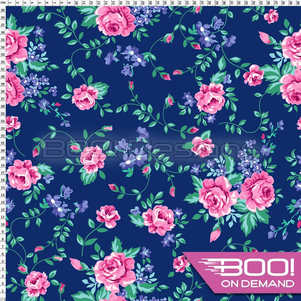 Spandex Mermaid Floral Fabric