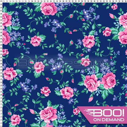 Spandex Mermaid Floral Fabric