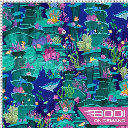 Spandex Mermaid Reef Fabric