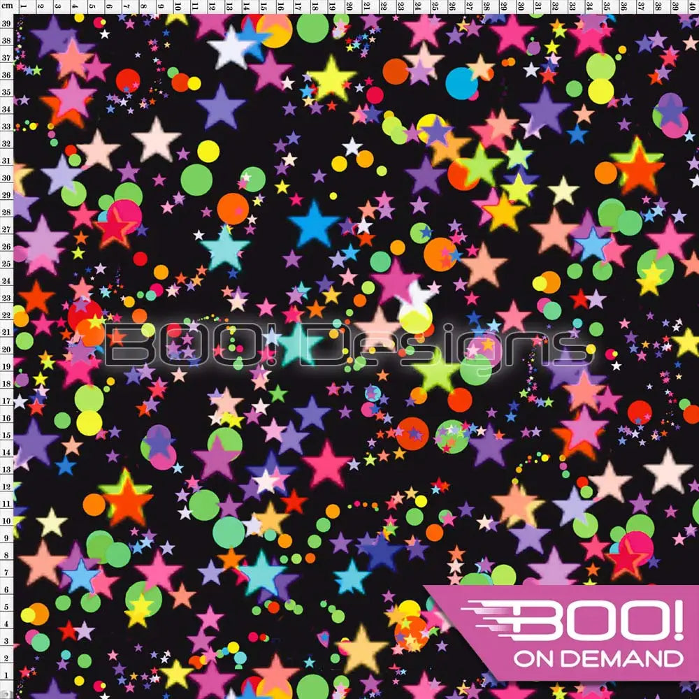 Spandex Multi Star Fabric