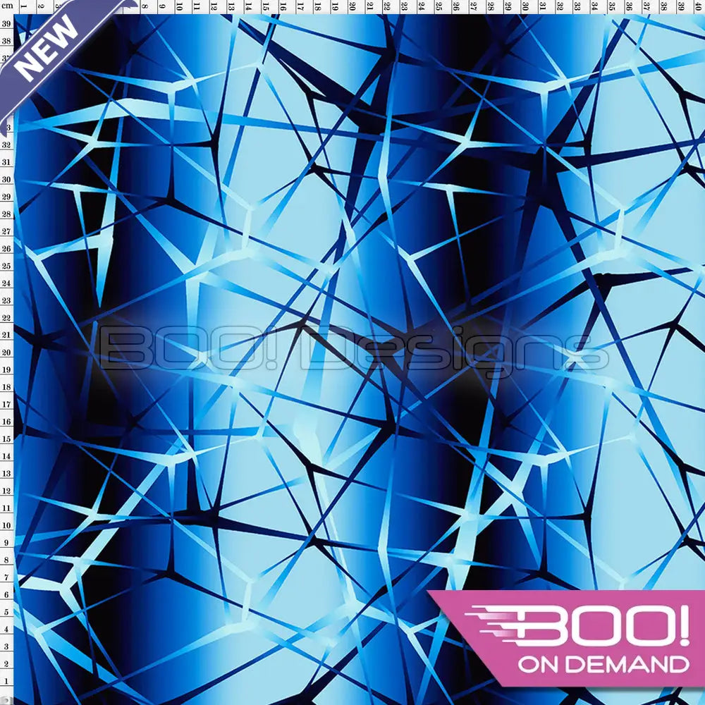 Spandex Neurons Blue - Fabric