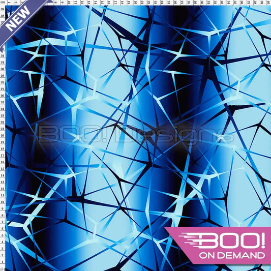 Spandex Neurons Blue - Fabric