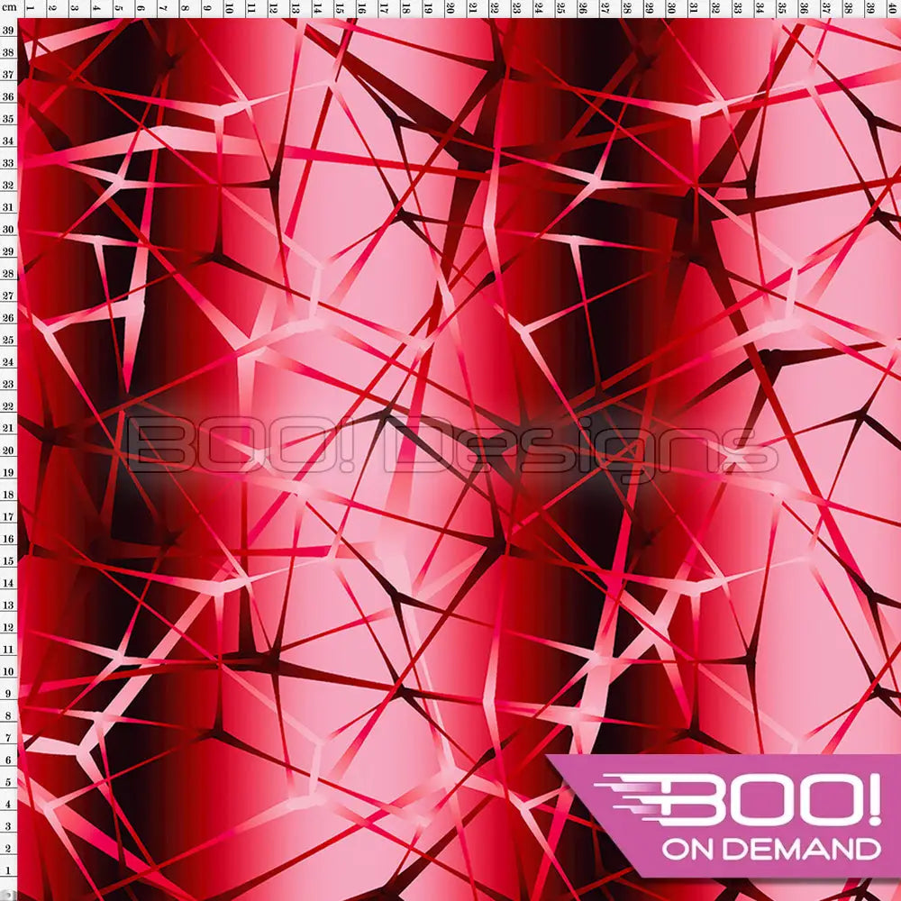 Spandex Neurons Red - Fabric