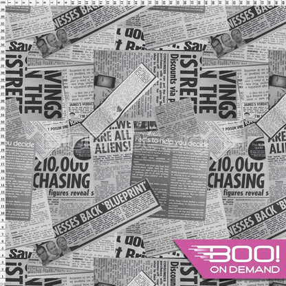 Spandex Newspaper Fabric