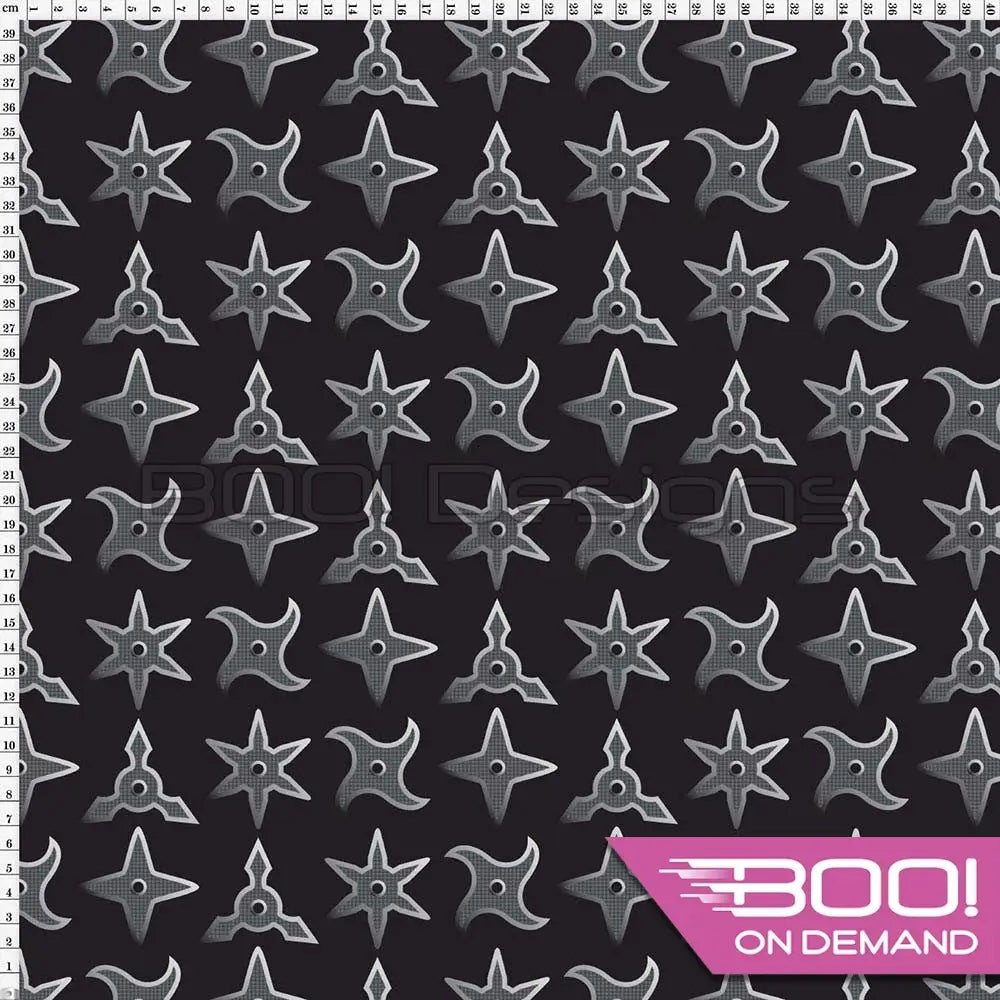 Spandex Ninja Stars Fabric