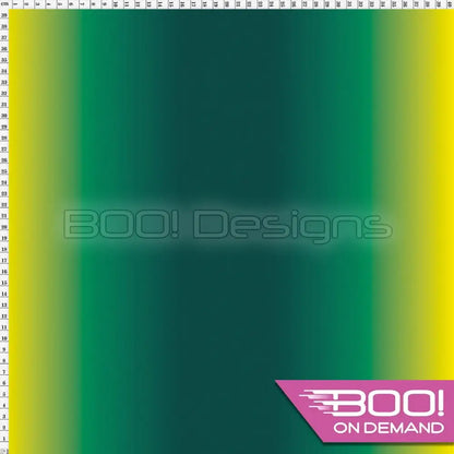 Spandex Ombre Green Gold Fabric