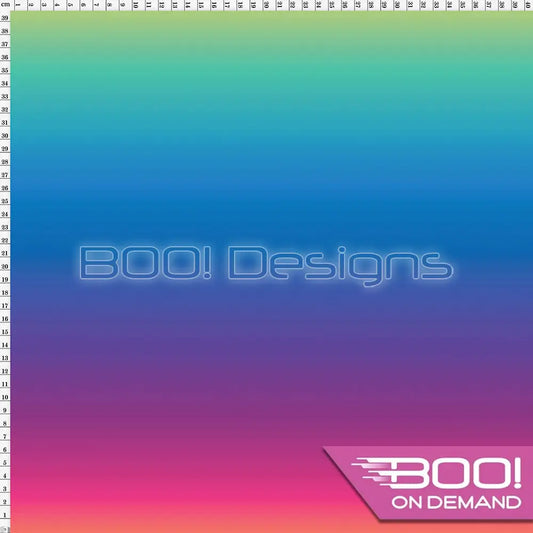 Spandex Ombre Rainbow Horizontal Fabric